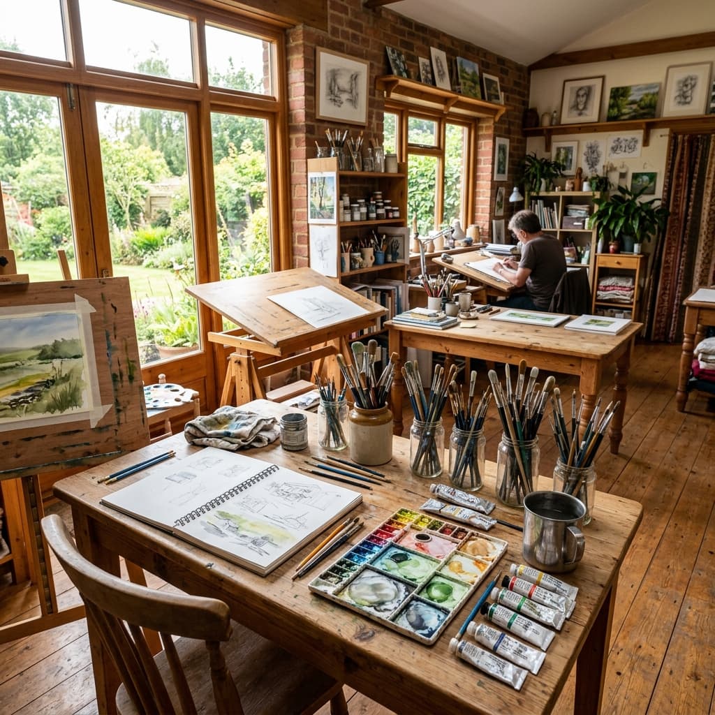 Art and craft studio at Mangal Newton School